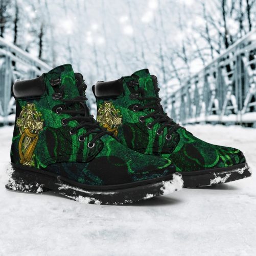 3D Irish Cross And Harp Boots 2