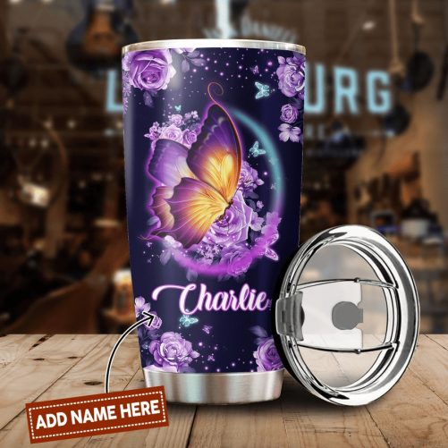 Customized Name Butterfly Purple 1