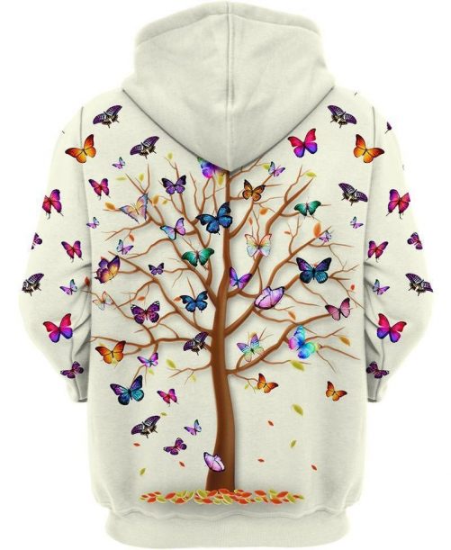 Hippie Tree Of Colorful Butterfly 1