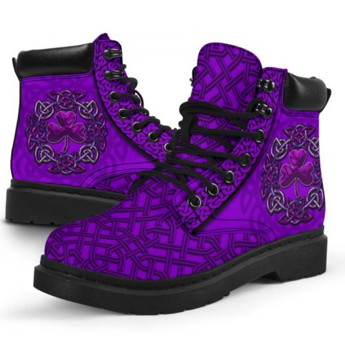 Irish Celtic Shamrock Purple 2