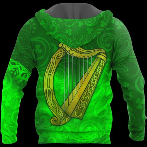 Irish St.Patrick Celtic Cross And The Irish Harp 1