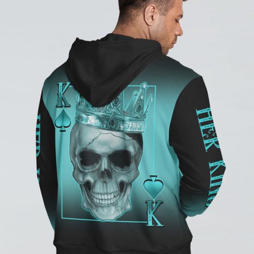 KING QUEEN COUPLE SKULL ALL OVER PRINT back