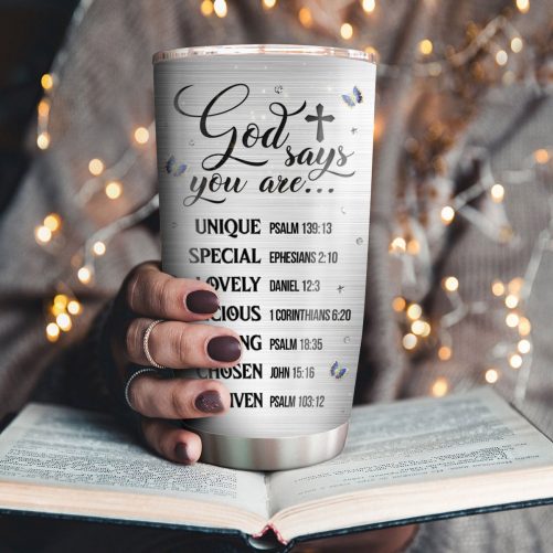 Lovely Personalized Floral Butterfly Stainless Steel Tumbler 2