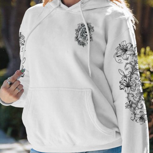 PERSONALIZED KING QUEEN SKULL COUPLE ALL OVER PRINT women front