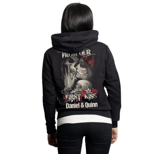 Personalized From Our First Kiss Till Our Last Breath Hoodie 2