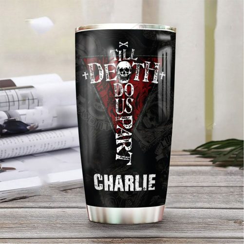 Personalized Skull Couple Biker 2 1