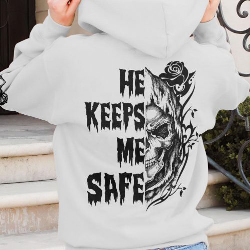 SKULL TATTOOS REAPER COUPLE ALL OVER PRINT women back