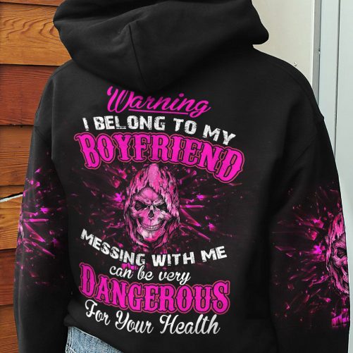 WARNING I BELONG REAPER COUPLE ALL OVER PRINT women back