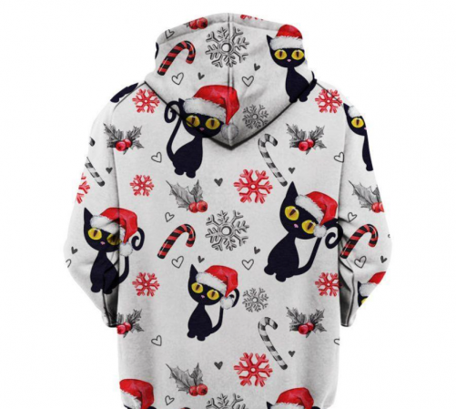 Black Cat Christmas Hoodie 2