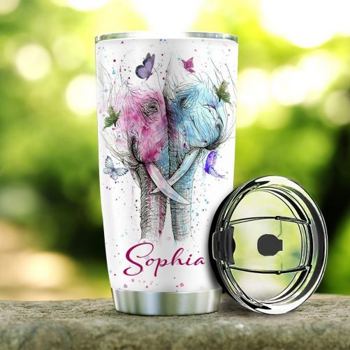 Elephant Couple Personalized 1