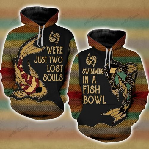 Fish Country Combo Couple Hoodie Set 1