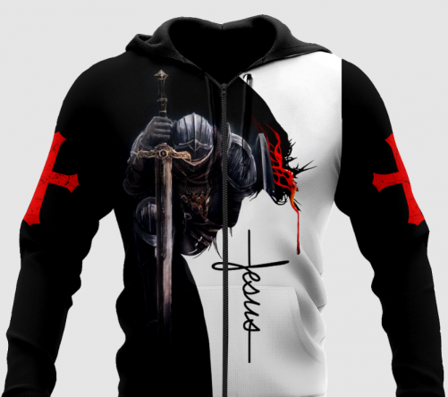 Gift For Christian Premium Christian Jesus Catholic 3D Printed Unisex Hoodie 3