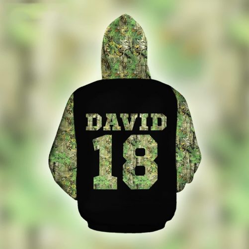 Personalized Clyde Bonnie Hoodie Custom Hunting Camo Couple 3