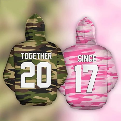 Personalized His Doe Her Buck Hoodie 1