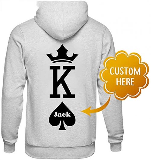 Personalized King Queen Hoodie 1