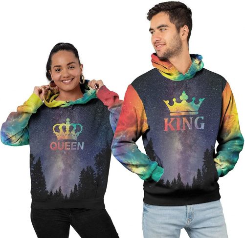 Personalized King Queen Hoodie 2 1