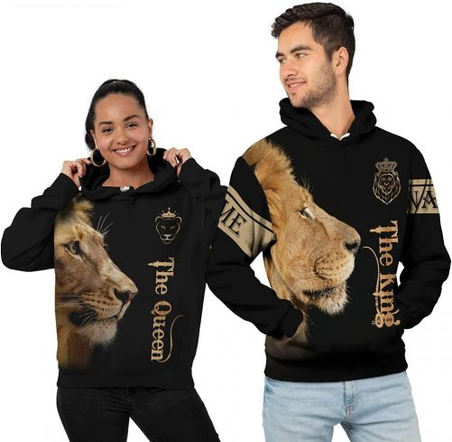 Personalized My King Keeps Me Safe My Queen Keeps Me Wild Hoodie 2