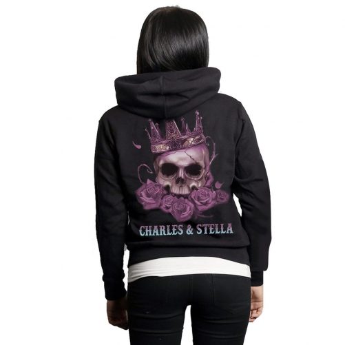 Personalized Skull Her King His Queen Hoodie 1