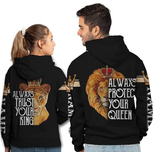 Personalized The King Always Protect Your Queen The Queen Always Trust