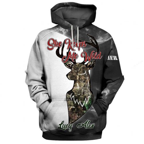 Personalized Till Our Last Breath Couple Deer Hoodie 1