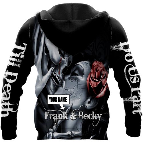 Skull Til Death Do Us Part Couple 3D