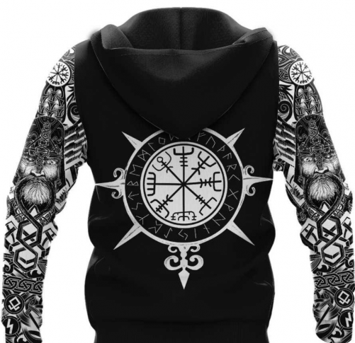 Viking Gift Viking American Norse Compass Viking Hoodie 2