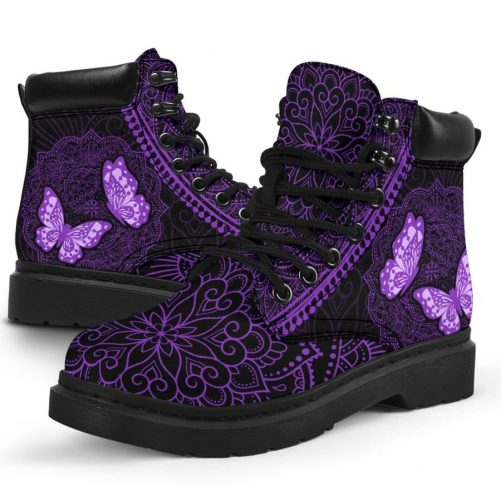 Butterfly Printed Boots Shoes 2 1