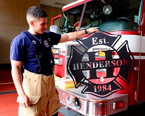Firefighter Metal Sigsn
