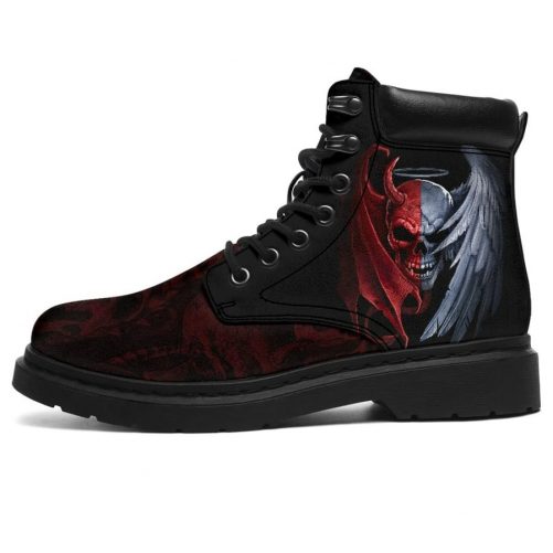 Gentle And Evil Skull Boots For Men and Women 2