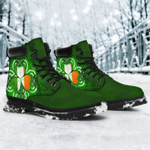 Premium 3D Celtic Ireland Shamrock Boots MEI 1