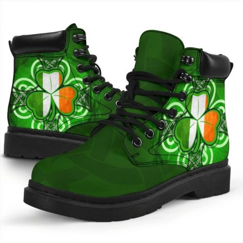 Premium 3D Celtic Ireland Shamrock Boots MEI 2