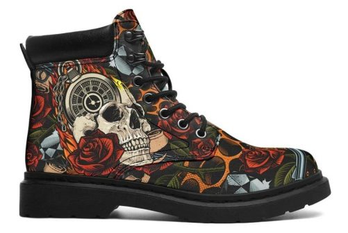 Skull Boots Gun And Roses 2