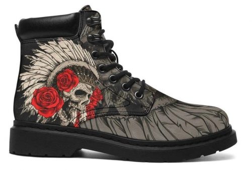 Skull Boots Native Skull 2