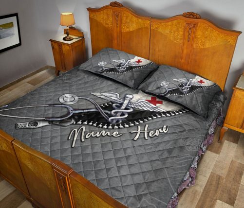 Personalized Nurse Quilt Set