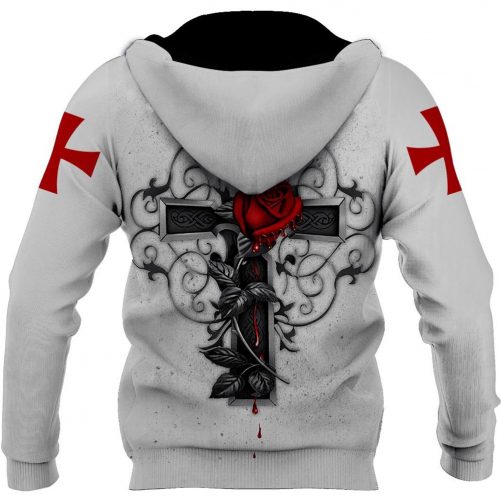 Printed With Crosses And Roses God 3D Hoodie For Man And Women Jesus Printed 3D Hoodie 2