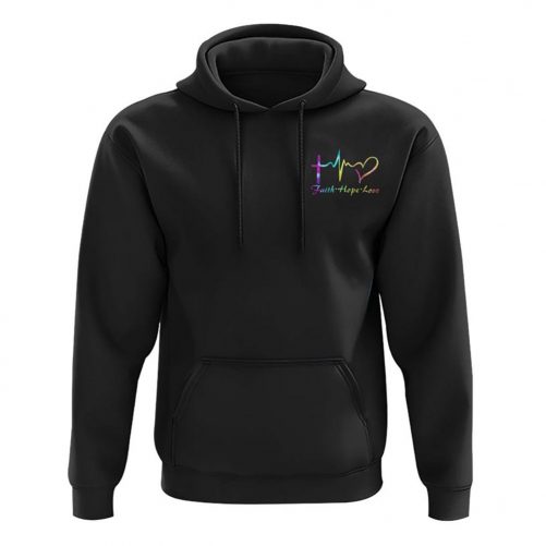 Way Maker Miracle Worker Faith Cross Wing Colorful All Over Print 3D Hoodie Christian Hoodie 2