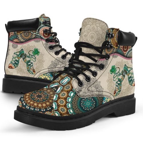 Irish Dance Shoes Vintage Mandala All Season Boots