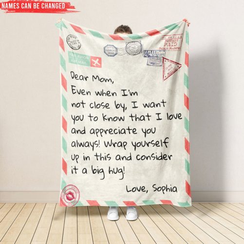 Mothers Day Gift for Mom from Daughter or Son Personalized Mom Blanket Mom Letter Blanket Gift For Mom Mom Birthday Gift