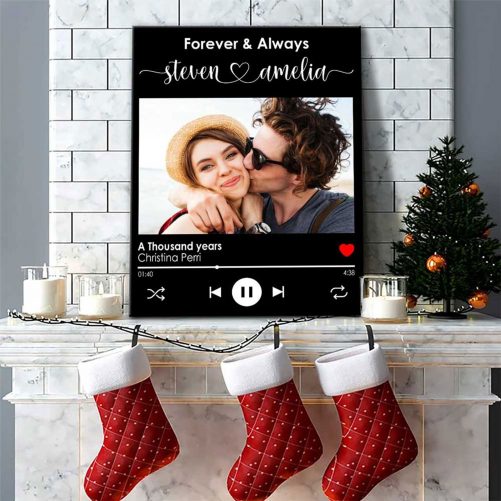Personalized Gifts For Husband Anniversary Gifts For Wife Custom Song Plaque Couples Canvas 2