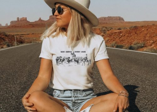 Funny Horse T shirt Make America Cowboy Again Gift For Horse Lover4