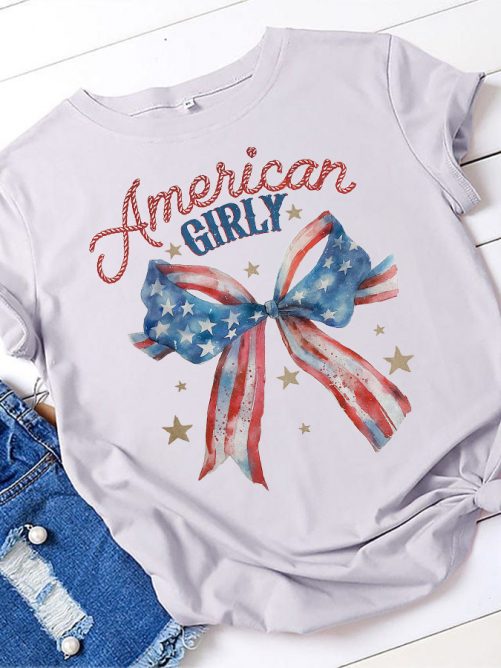 Independence T shirt American Girly Gift For Her1