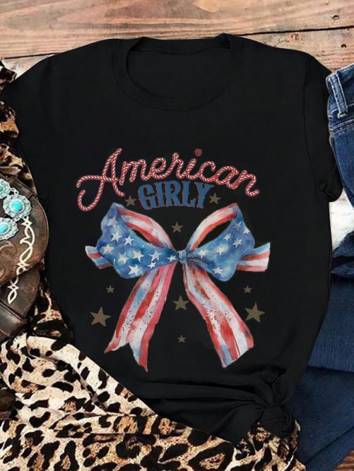 Independence T shirt American Girly Gift For Her2