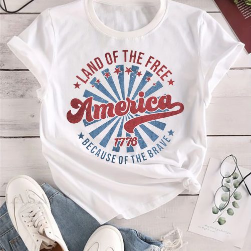 Independence T shirt Land Of The Free America 1776 2
