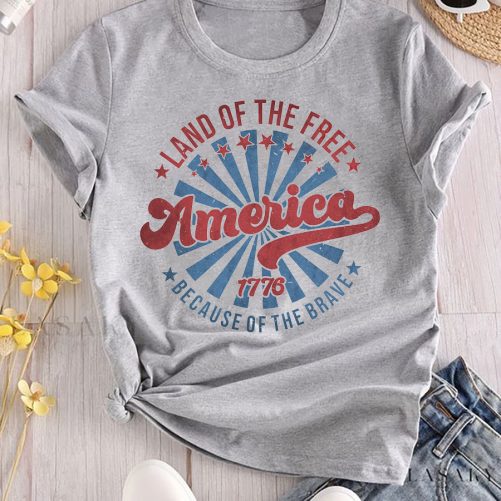 Independence T shirt Land Of The Free America 1776 3