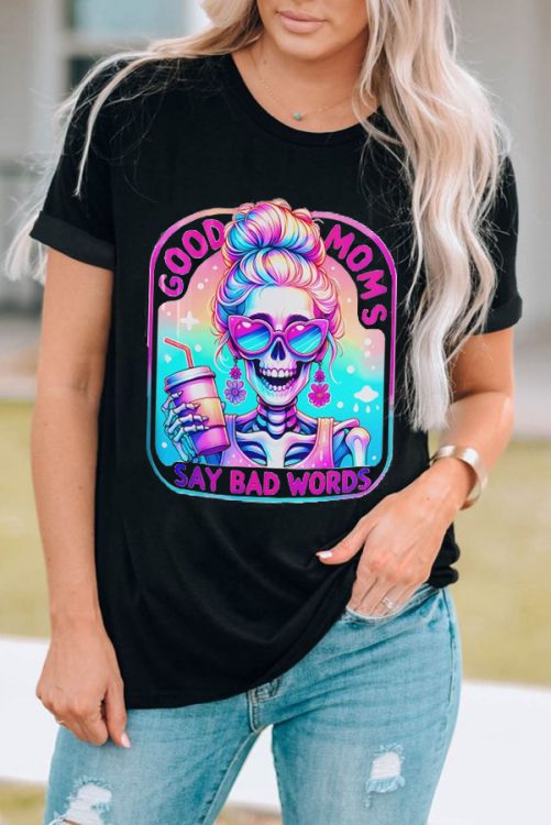funny mom t shirt good moms say bad words4