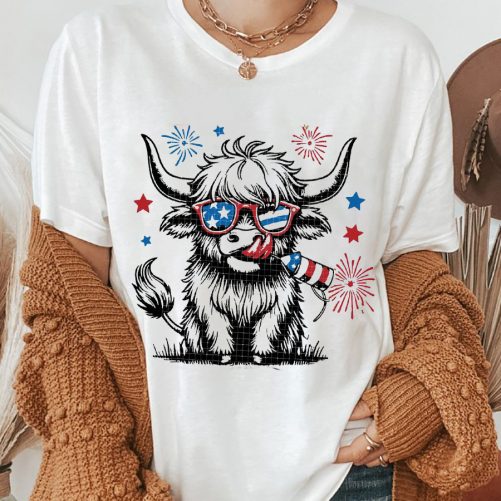 Independence Day T shirt 4th July Heifer 1 1