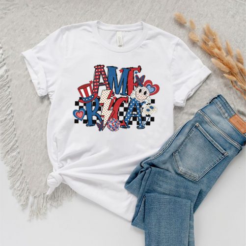 Independence Day T shirt Retro America Lightning Bolt 3
