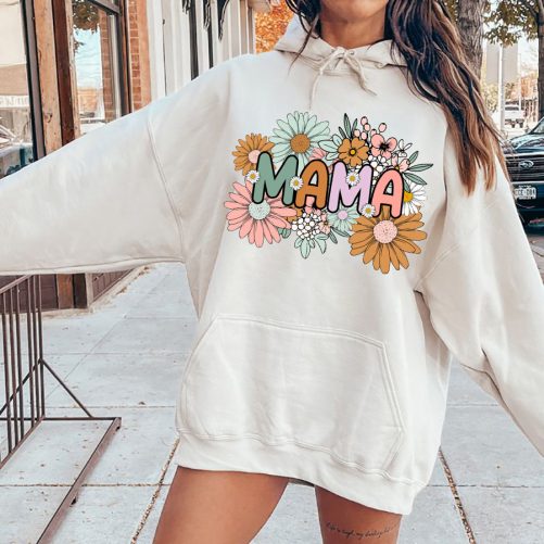 Mom Hoodie Floral Mama Gift For Mom 1