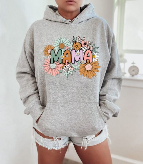 Mom Hoodie Floral Mama Gift For Mom 3