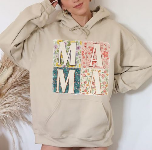 Mom Hoodie Retro Boho Mama Gift For Mom 5